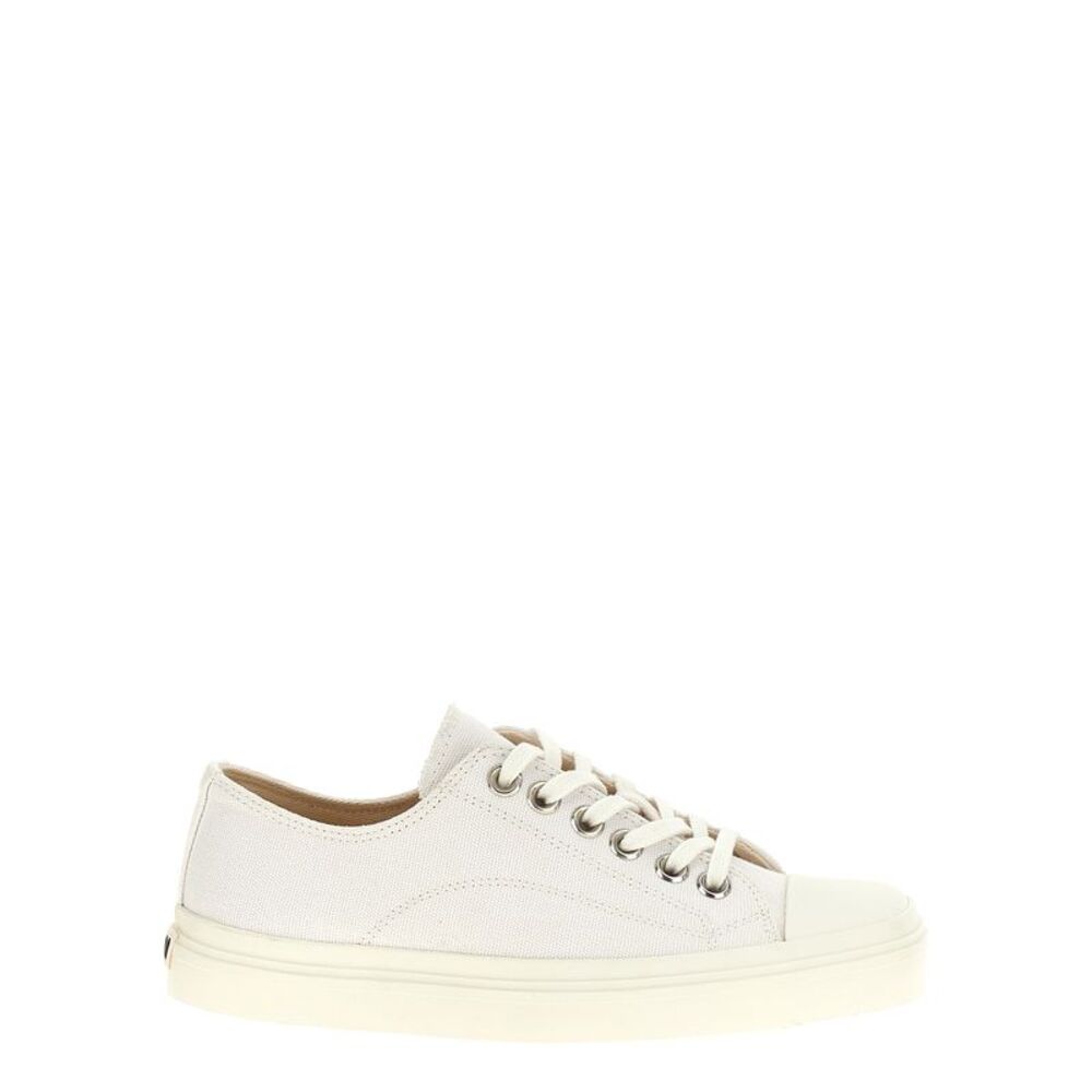 Moschino White Cotton Low Top Women's Sneakers